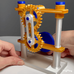 GEARS MECHANISM TOY 3d model