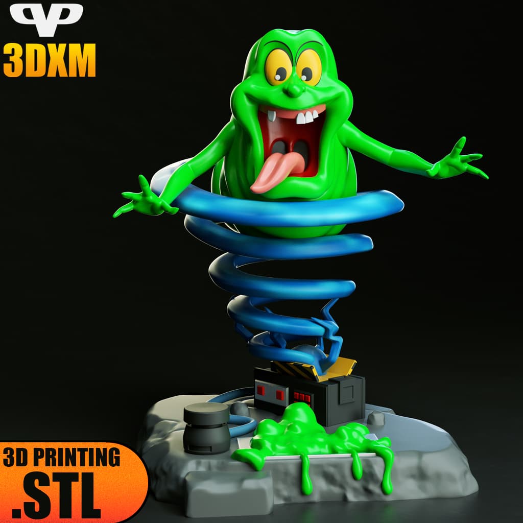 Ghostbuster Slimer STL for 3D Printing ChibiSTL 3DXM 3d model
