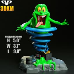 Ghostbuster Slimer STL for 3D Printing ChibiSTL 3DXM 3d model