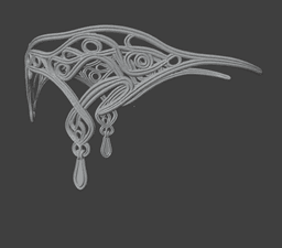 Arwen's Elaborate Headdress / Circlet 3d model