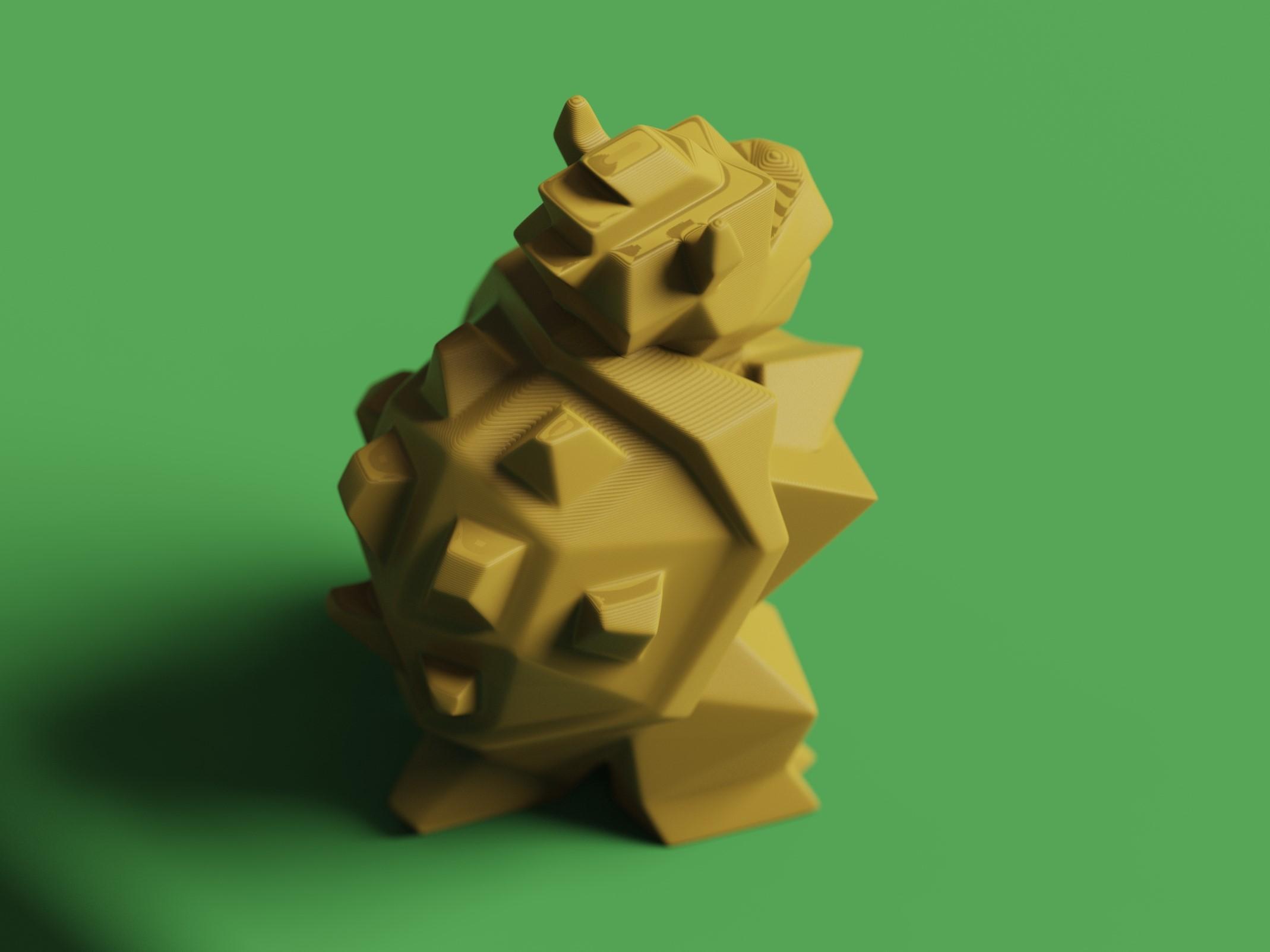 Low-poly Bowser - Remastered 3d model