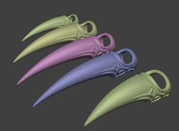 Sloth Wearable Claws 3d model