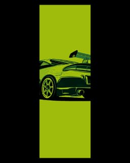 Bookmark Designs of a Mitsubishi Lancer Evolution VII from 2 Fast 2 Furious 3d model