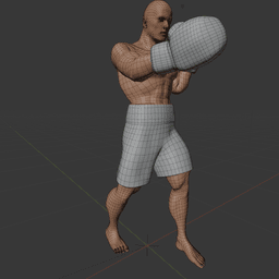 Male Boxer v1 3d model