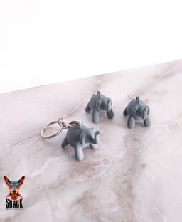 Balloon Elephant Charm 3d model