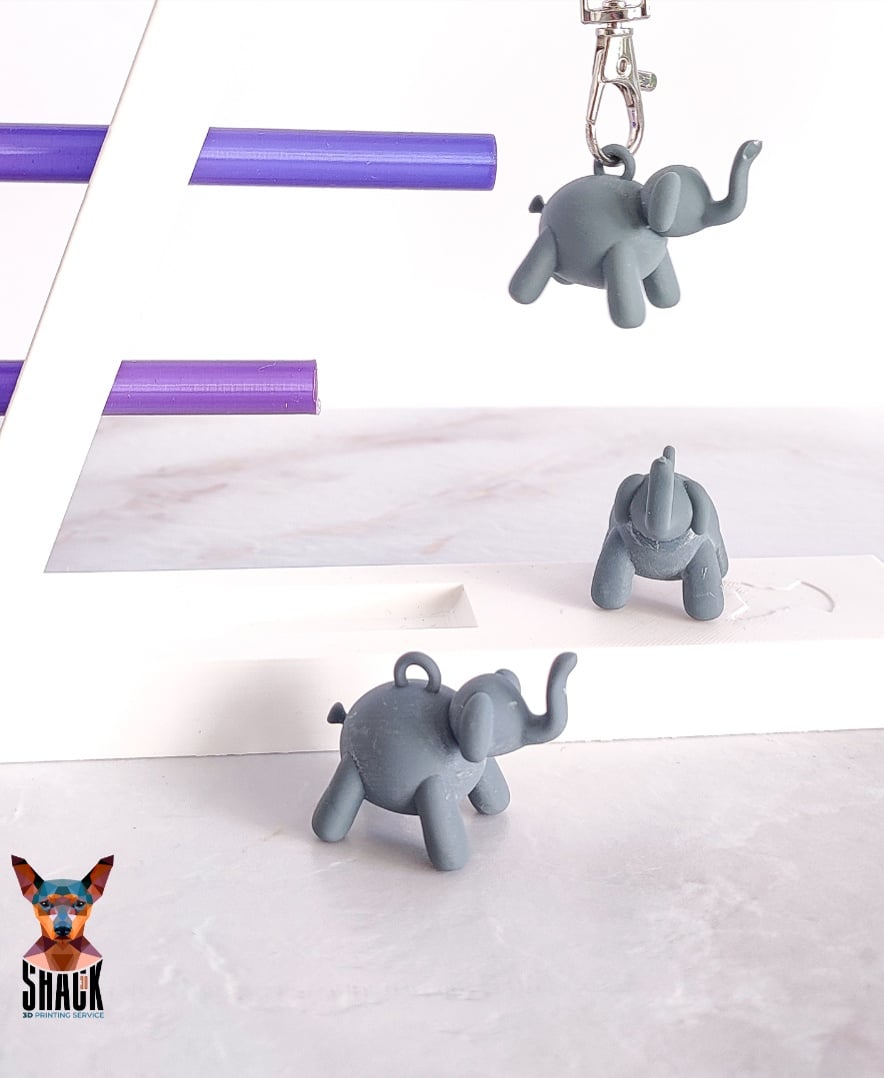 Balloon Elephant Charm 3d model