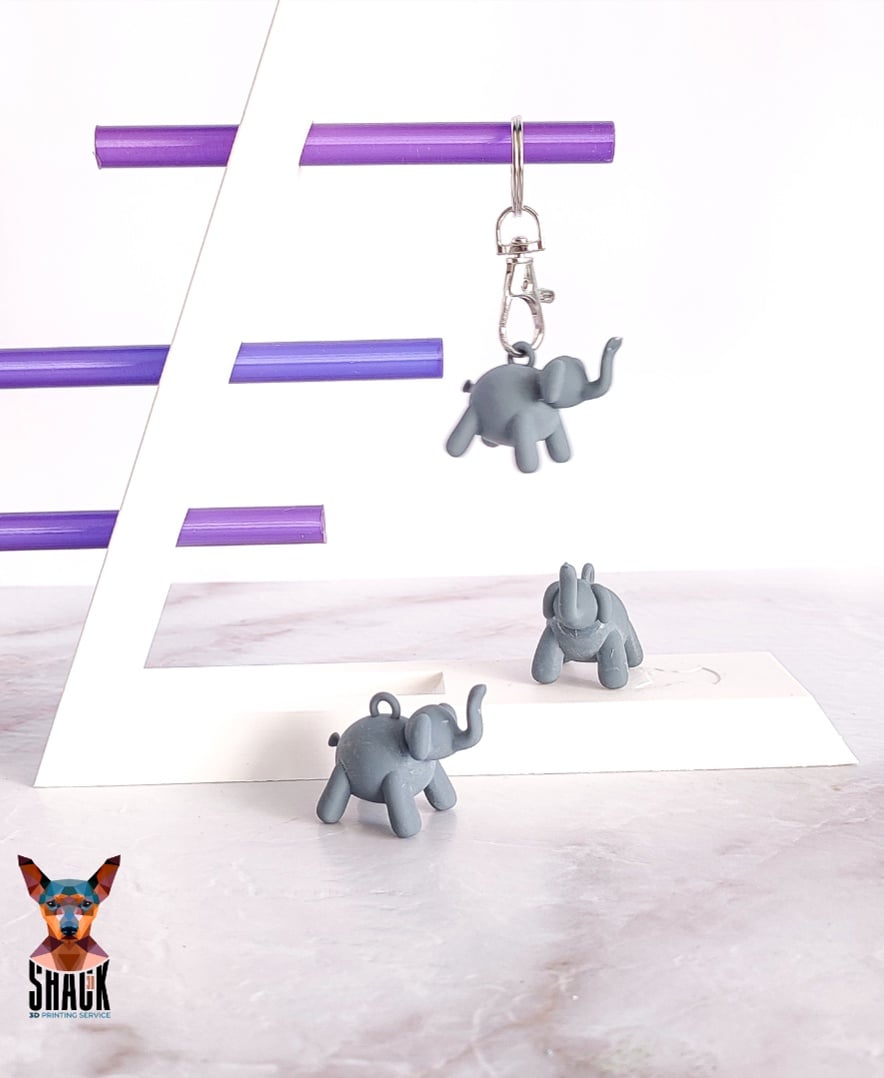Balloon Elephant Charm 3d model