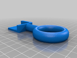 Bed Handle Short Version 3d model