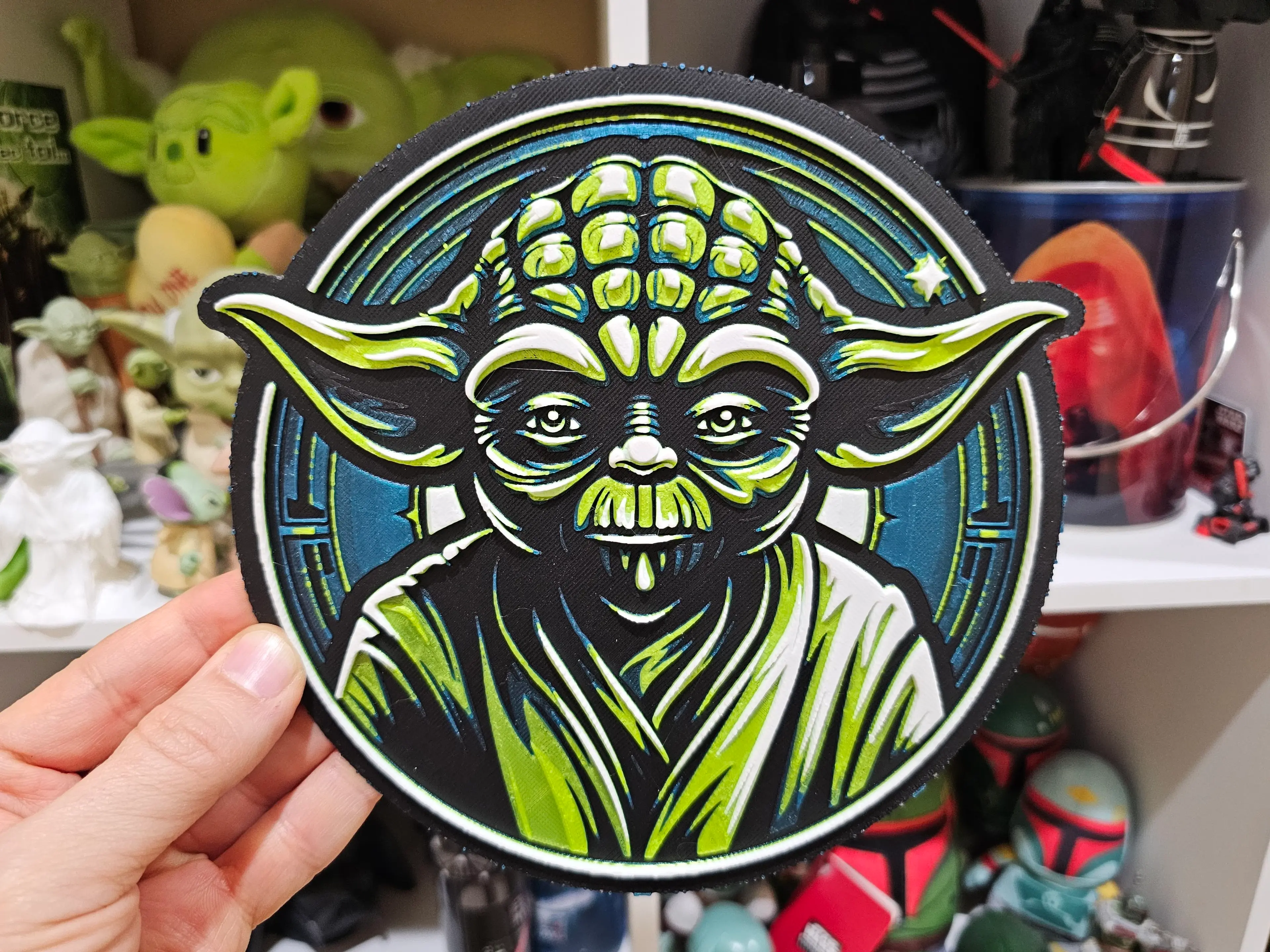 Star Wars (Inspired) "Old Jedi Master" HueForge Yoda 3d model