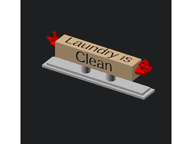 Customizable Table Sign 3d model