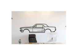 Ford - Mustang Hardtop 1968 Wall Art 3d model