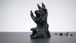 Basilisk Themed Hand Dice Tower 3d model