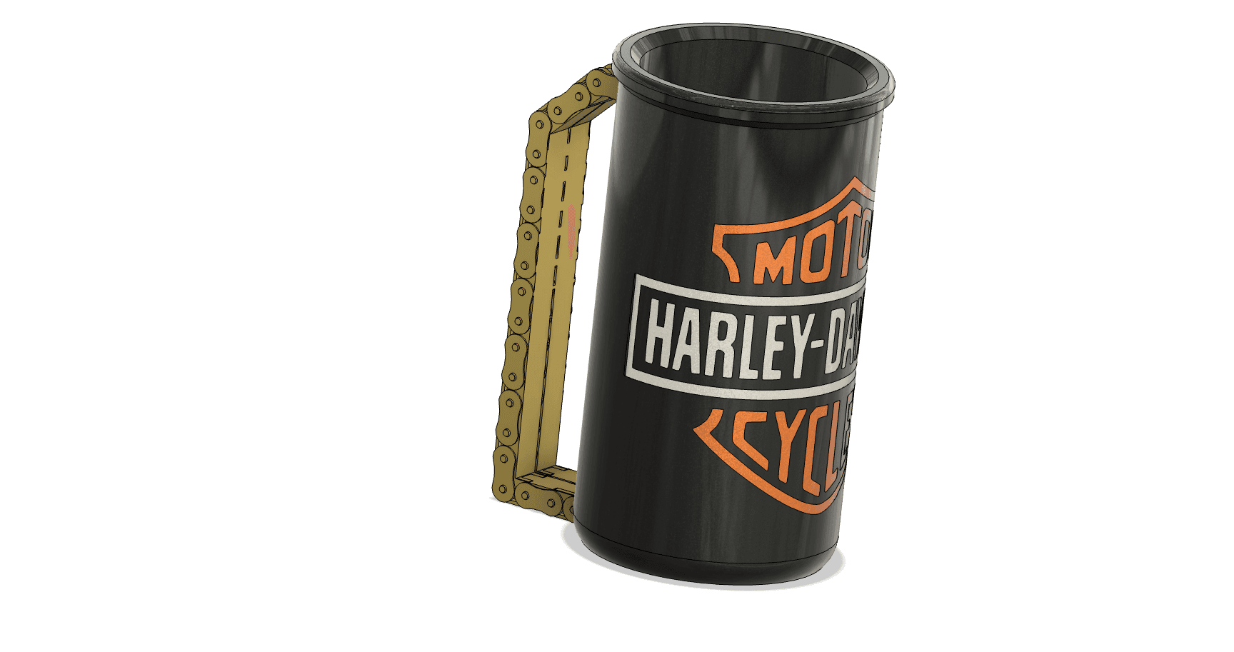 Monster Energy - Harley Davidson - Can Cup - with Chain handle 3d model