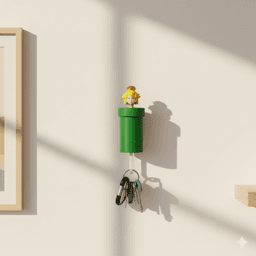 PRINCESS PEACH KEYHOLDER 3d model