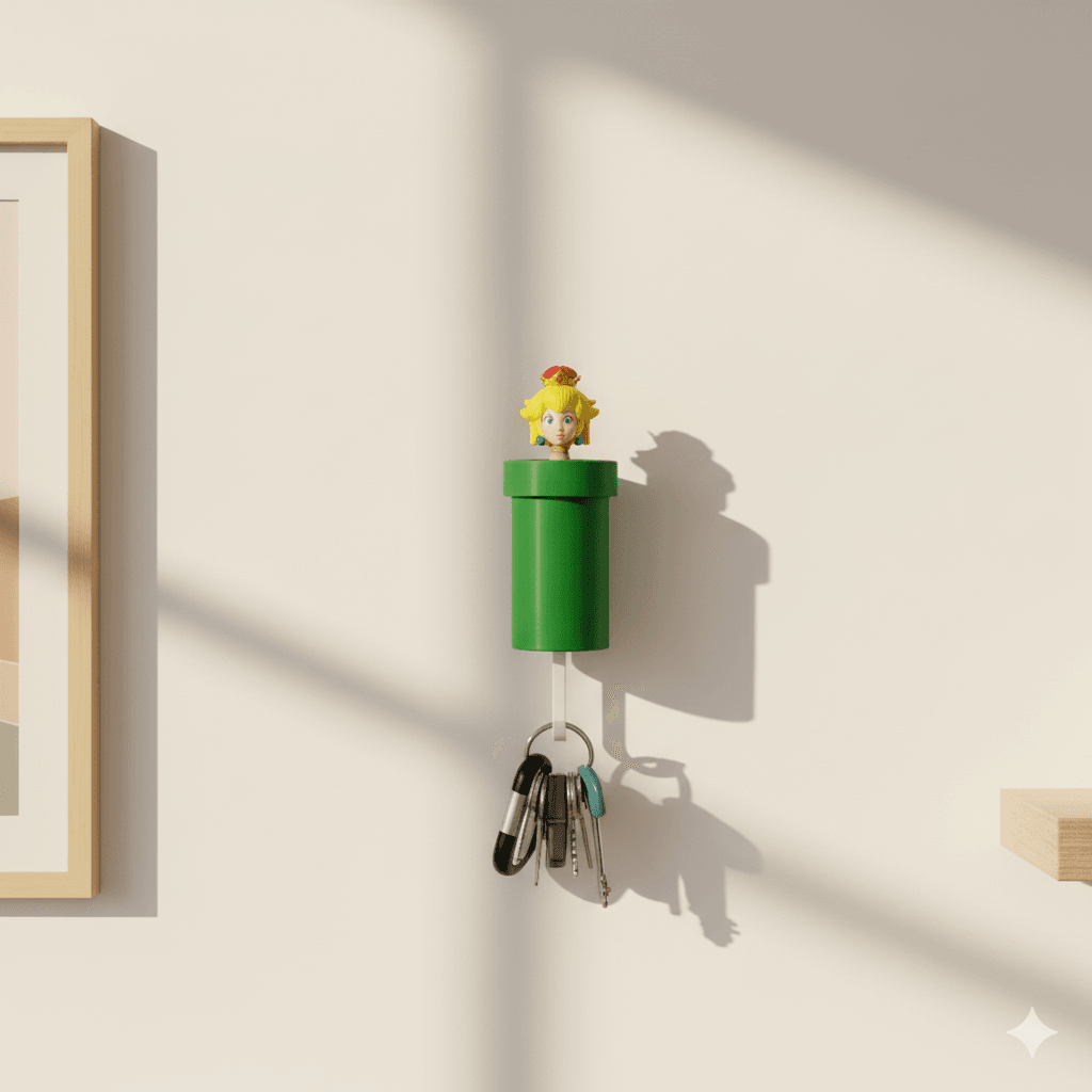 PRINCESS PEACH KEYHOLDER 3d model