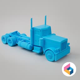 Foldable Truck_Peterbilt-379 3d model