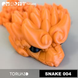 Articulated Snake 004 - Print in place - No supports - 3mf - STL 3d model