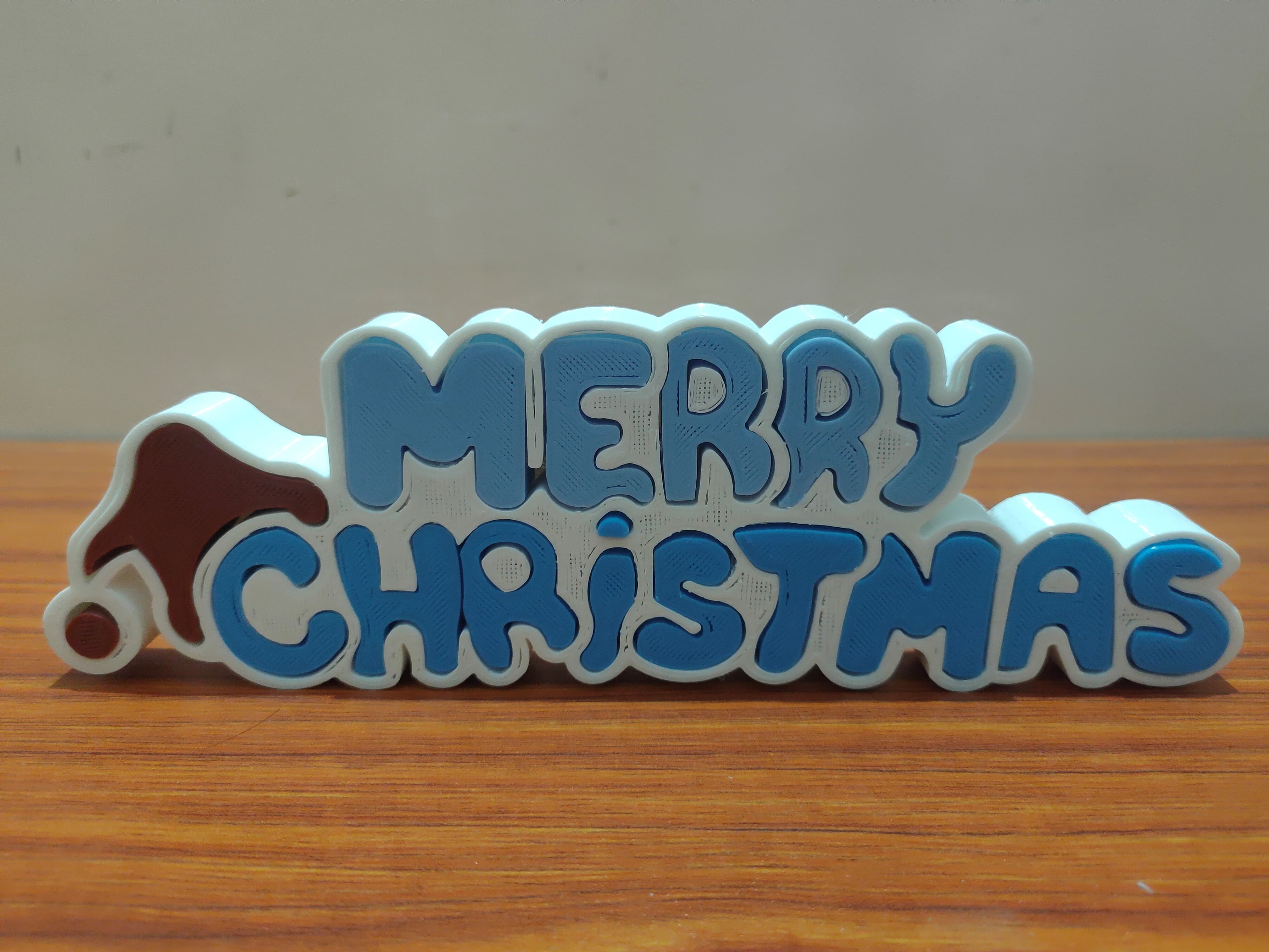 Christmas decoration (Different letters STL files) 3d model