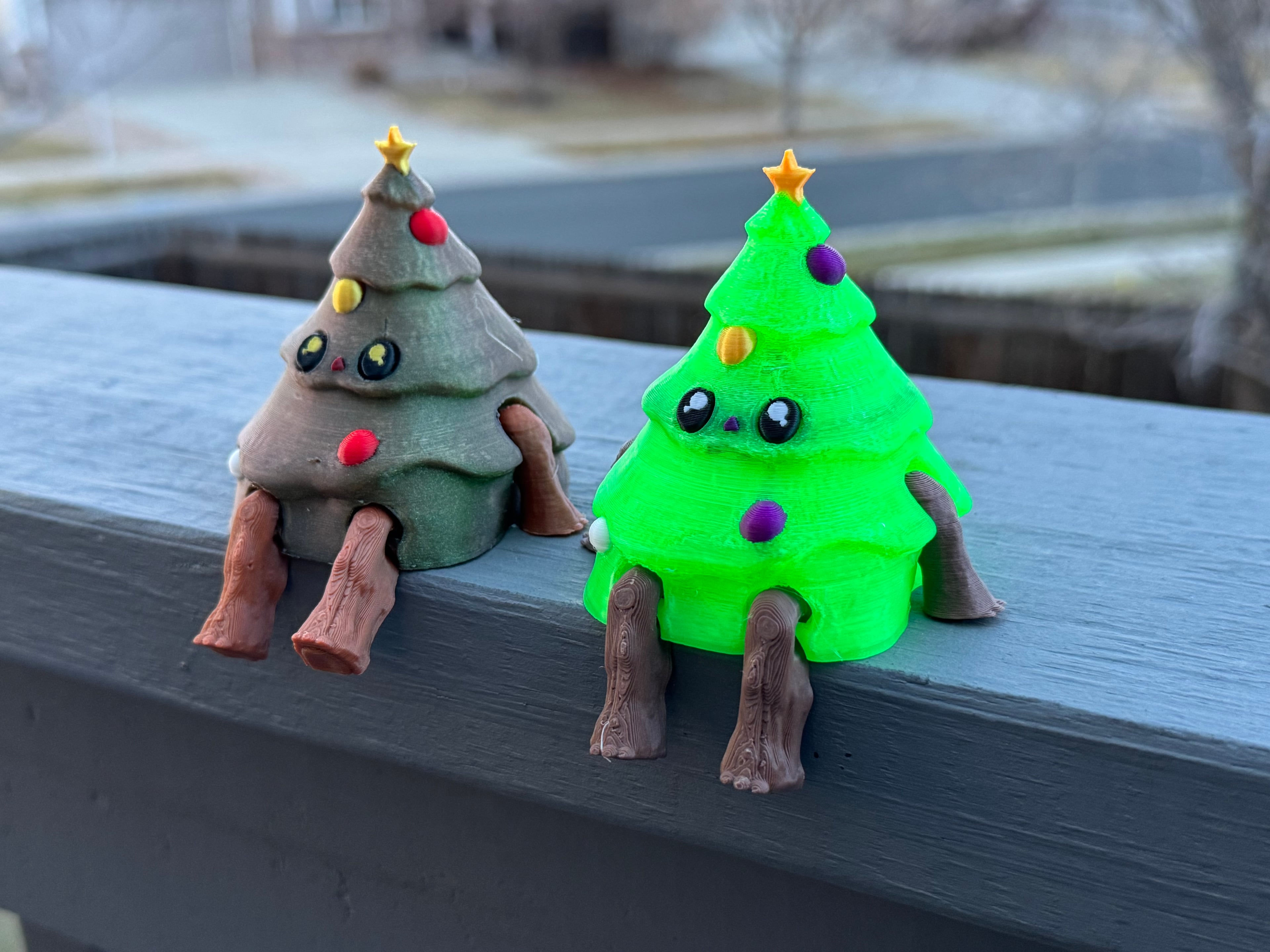 Teal Cat Creative Tree Dude 3d model