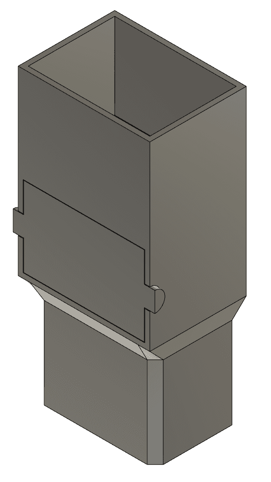 Gutter Downspout Filter Attachment 3d model
