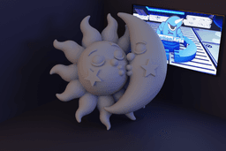 Lua e Sol Beijando.stl 3d model