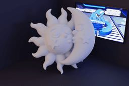 Lua e Sol Beijando.stl 3d model