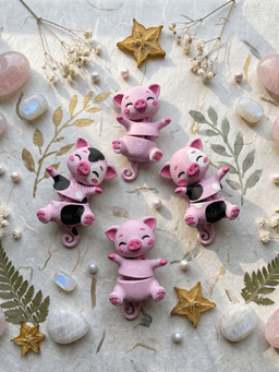 Cute Flexi Baby Pig Toy / Keychain - FREE 3d model