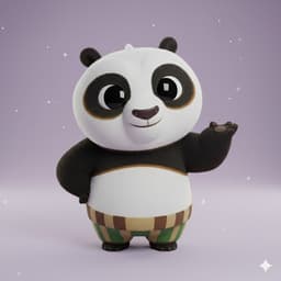 PO KAWAII CHIBI β Kung FU PANDA 3D (STL File) 3d model