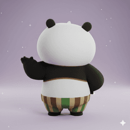 PO KAWAII CHIBI β Kung FU PANDA 3D (STL File) 3d model