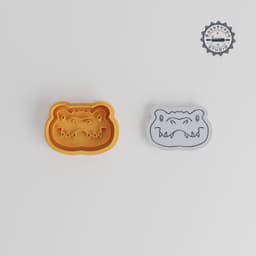 Crocodile Cookie & Fondant Shape Cutter, Stamp Set, Animal Theme, 3 Sizes in 6 Pieces, Perfect for Reptile Decor PRODUCT_5550 3d model