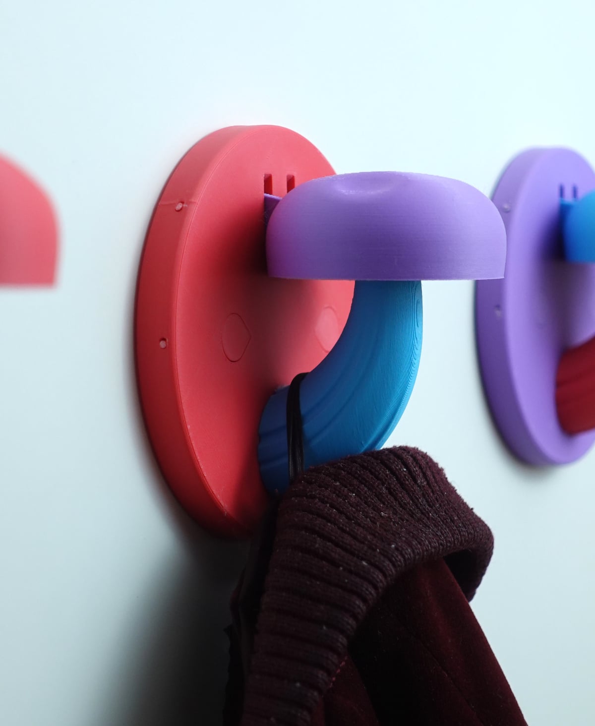 Mushroom coat hook / hanger 3d model