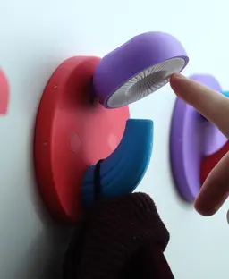 Mushroom coat hook / hanger 3d model