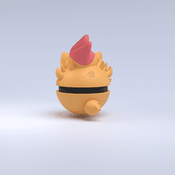 Pompom Pokeball 3d model