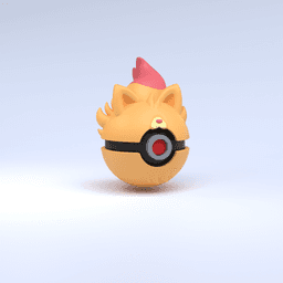 Pompom Pokeball 3d model
