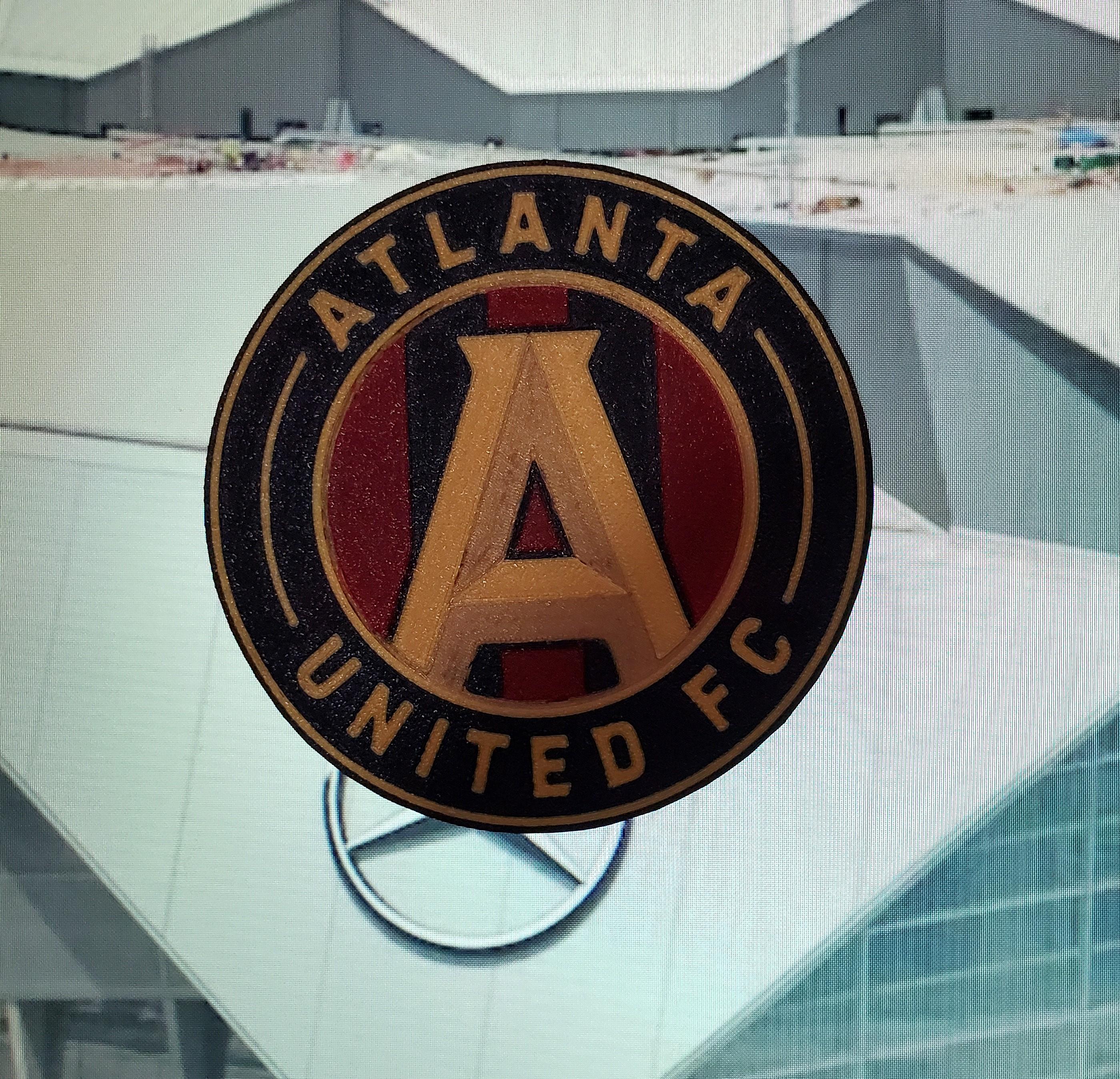 AMS / MMU Atlanta United FC coaster or plaque 3d model