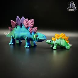Articulated Stegosaurus - separated Parts Puzzle! 3d model