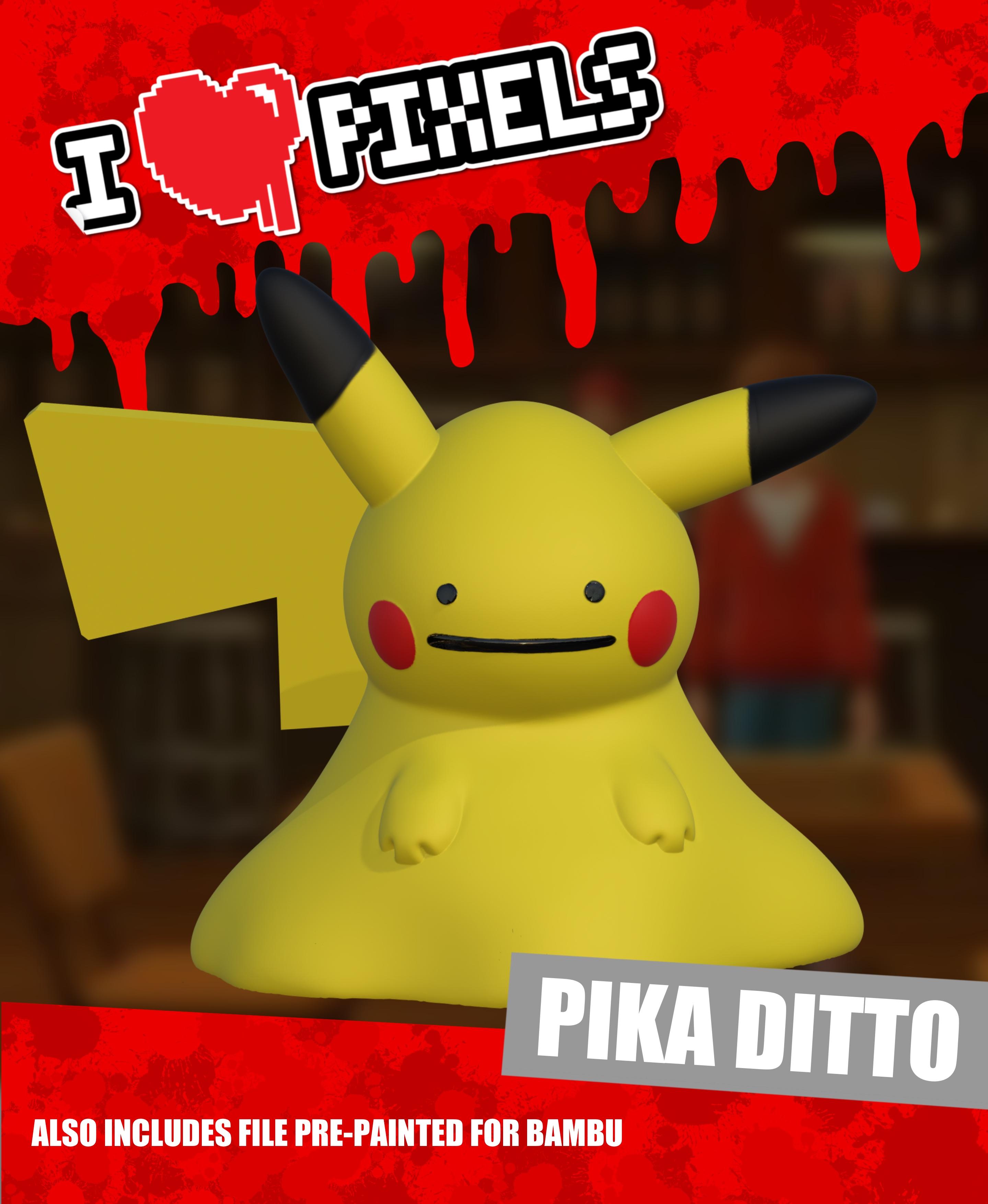 Pika Ditto - Free for one week only 3d model