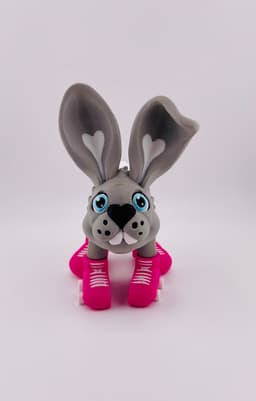 Bunny Roller Skate Flexi 3d model