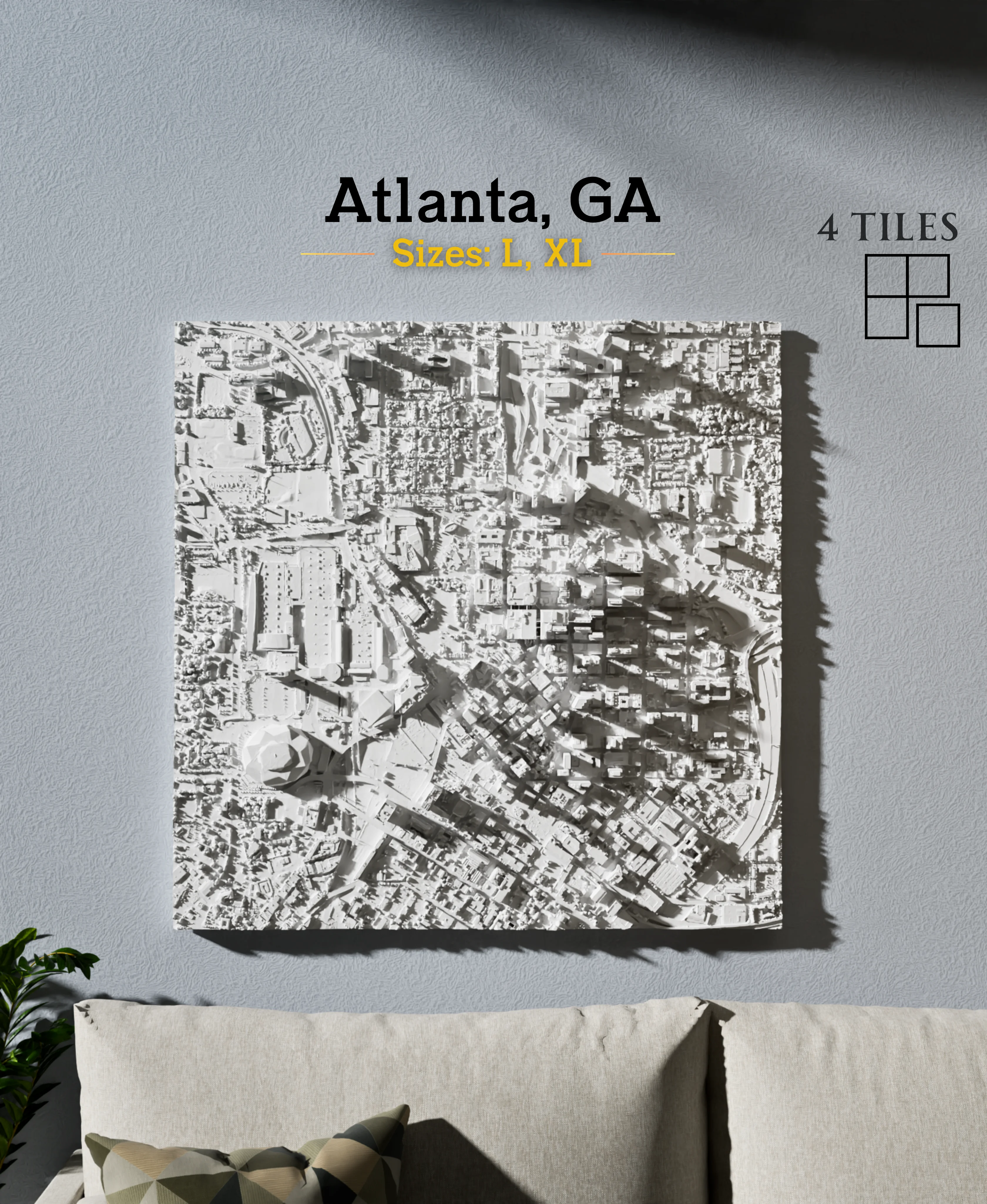 Atlanta, GA - L & XL 3d model