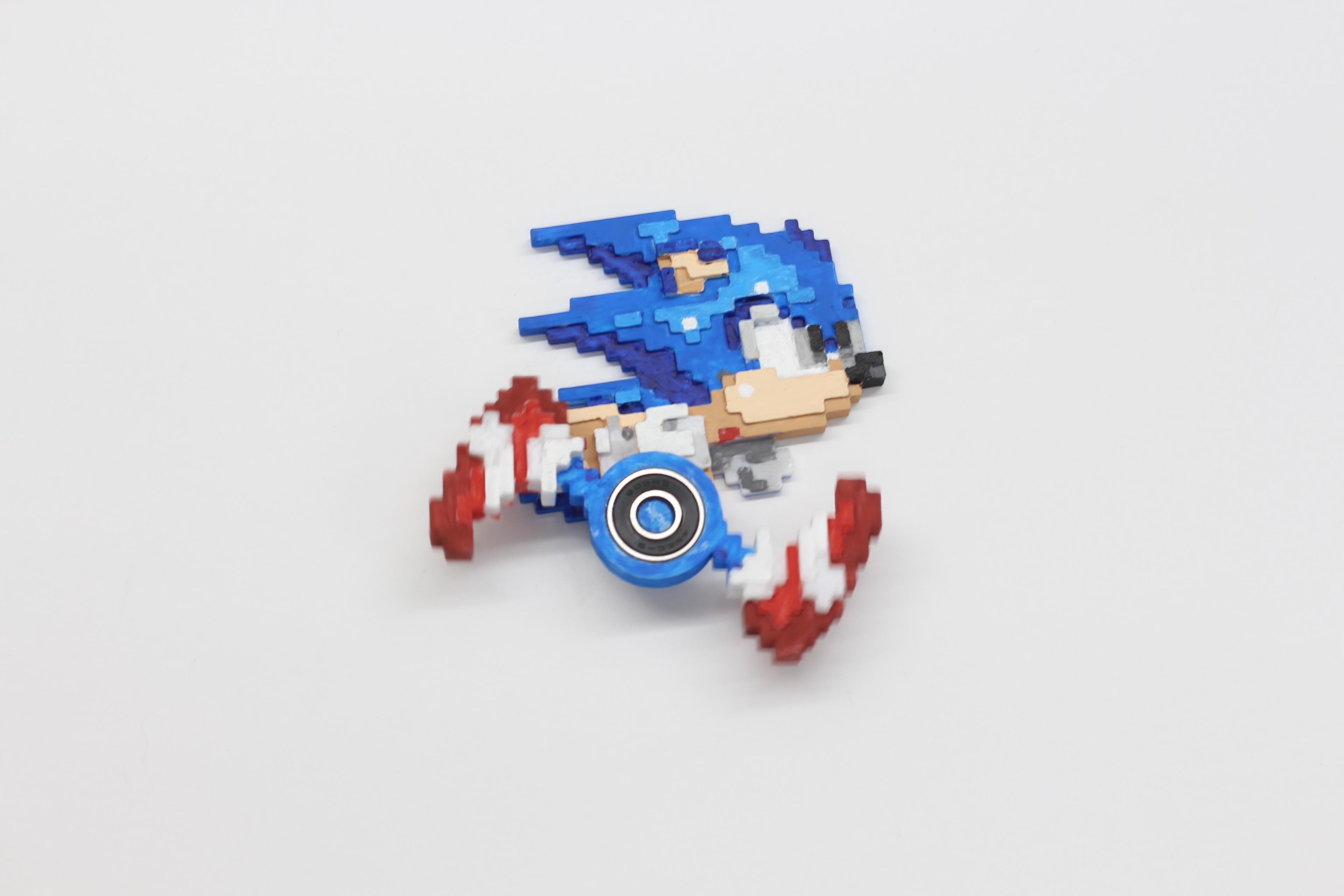 Sonic The Hedgehog Fidget Spinner 3d model