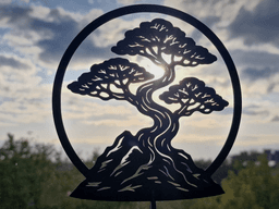 Elegant Bonsai Tree 2D Wall Art 3d model