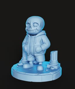 Sans Undertale STL | Fan Art 3D Print | Game Figure 3d model
