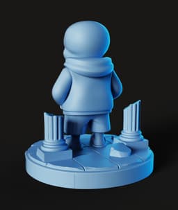 Sans Undertale STL | Fan Art 3D Print | Game Figure 3d model