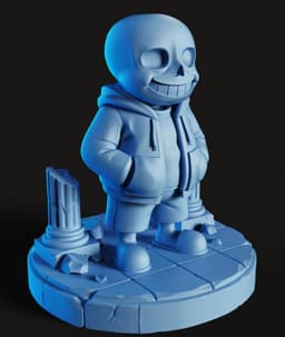 Sans Undertale STL | Fan Art 3D Print | Game Figure 3d model
