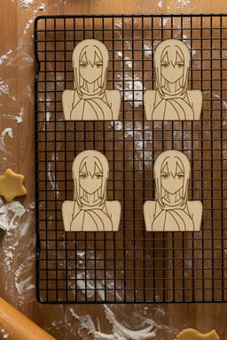 Anime Cookie Cutter, Biscuit Cutter 3d model