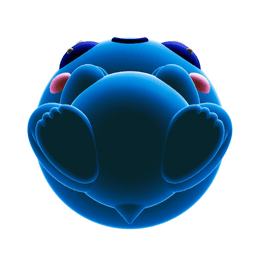 Creature Kin Driplet Figure Cute Waterdrop Frog Art Toy Royalty-Free 3d model