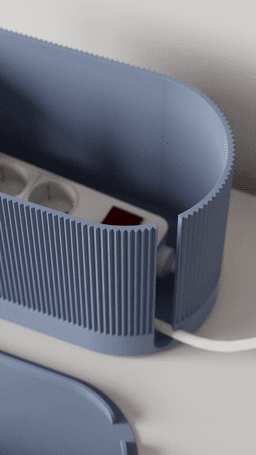 Cable Management Box - Line pattern - Cable Storage Collection 3d model