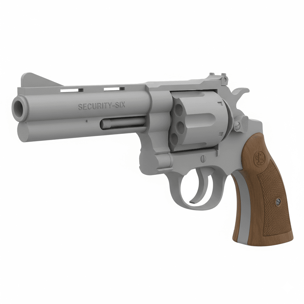 Ruger Security Six Service Revolver 3d model