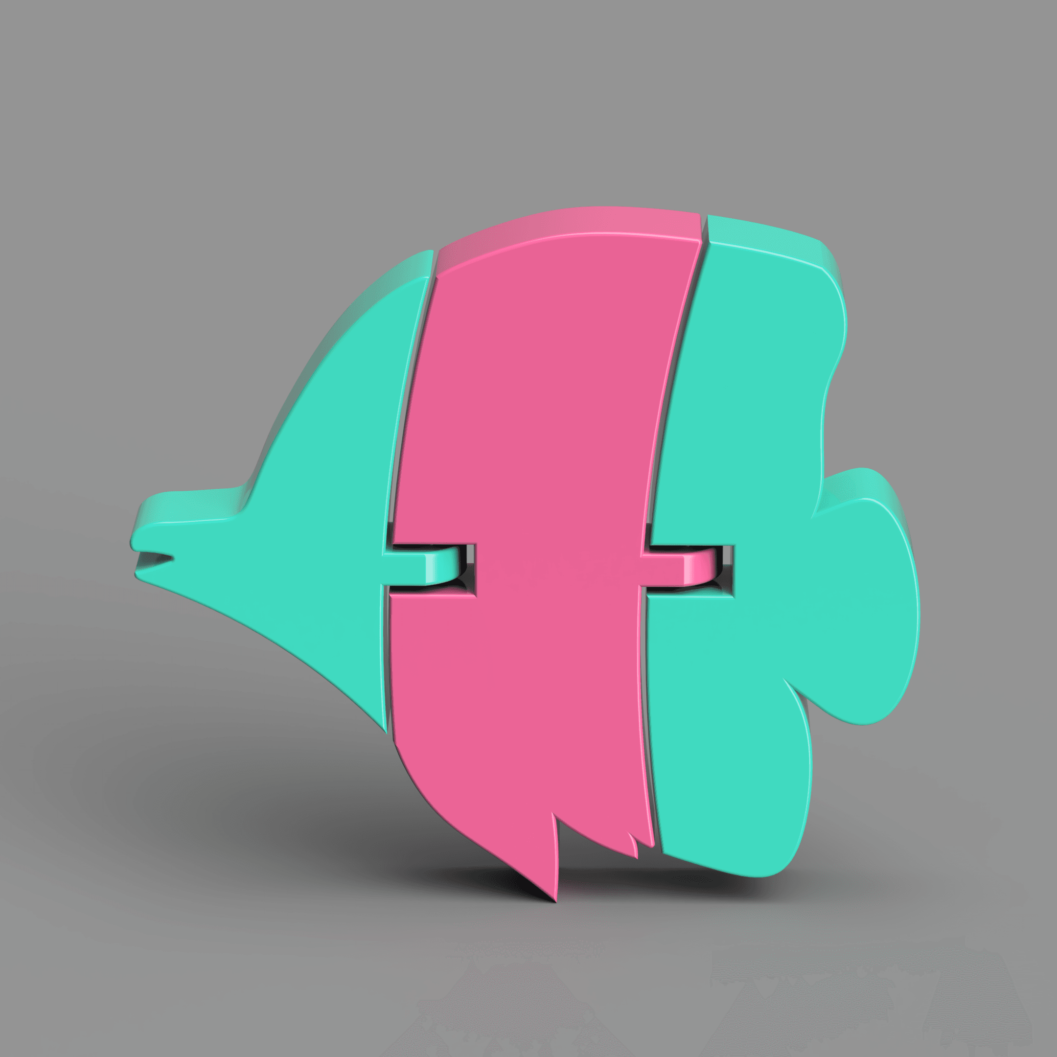 Articulated Tropical Fish 3d model