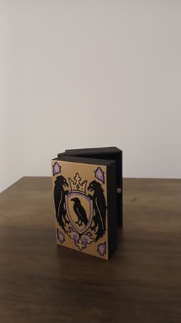 Gothic Raven Crest Hinged Keepsake Box 3d model
